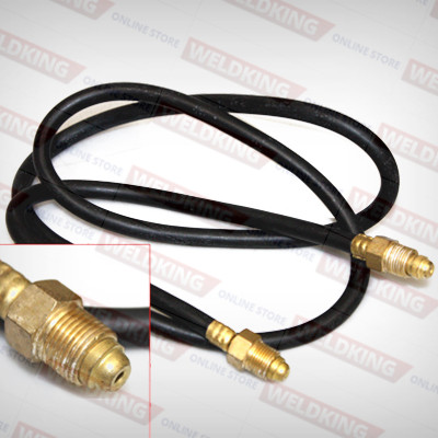 6.5 ft. (2M) gas hose with male 5/8-18 brass nuts on both ends