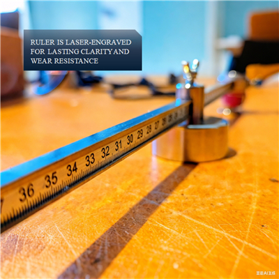 Circle cutting guide stainless steel /w magnet and ruler