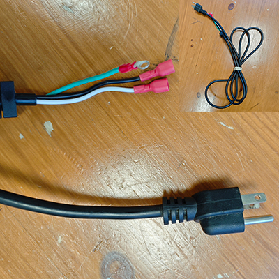 Power cord with plug for F130