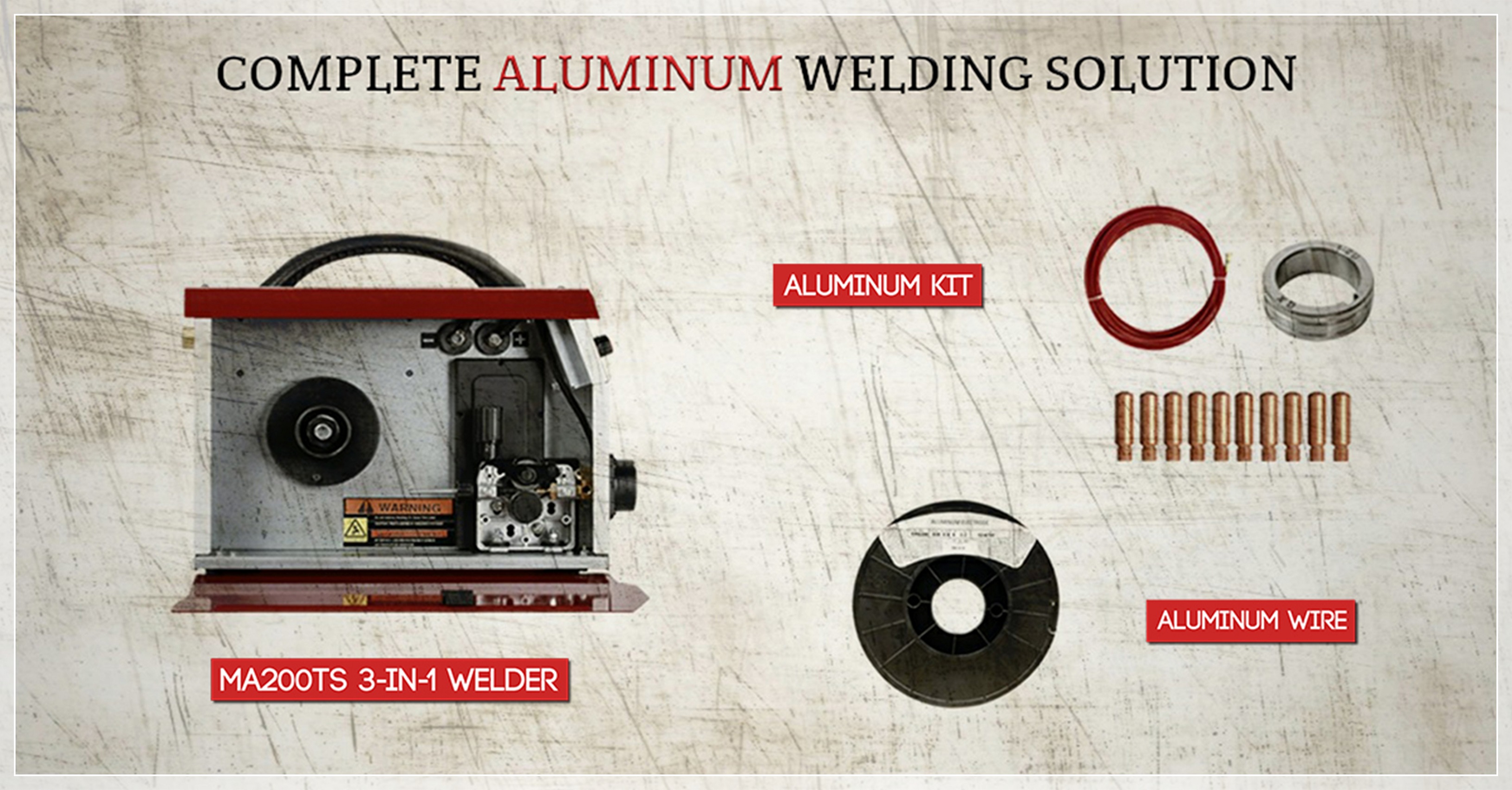 Aluminum welding kit