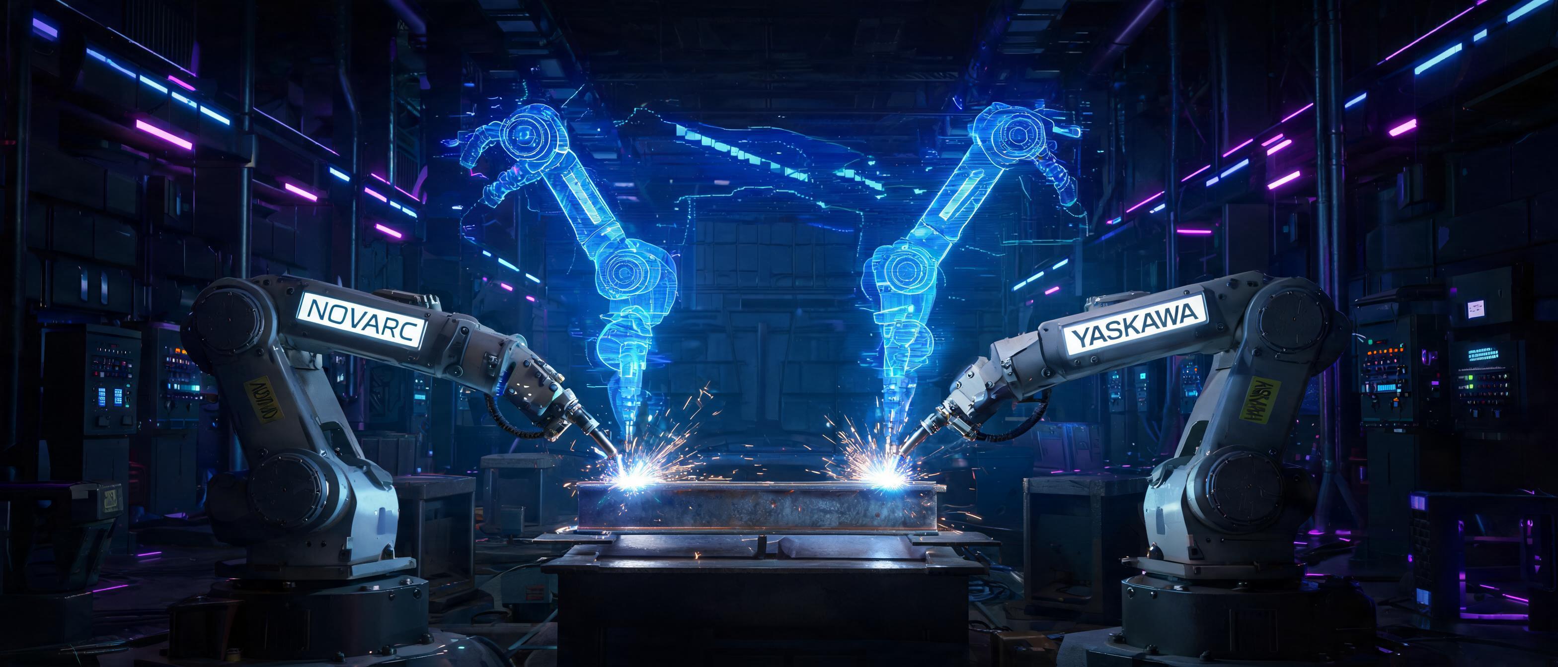 **Novarc and Yaskawa Enter Strategic MoU to Advance AI-Powered Autonomous Welding Automation** — Cyberpunk style