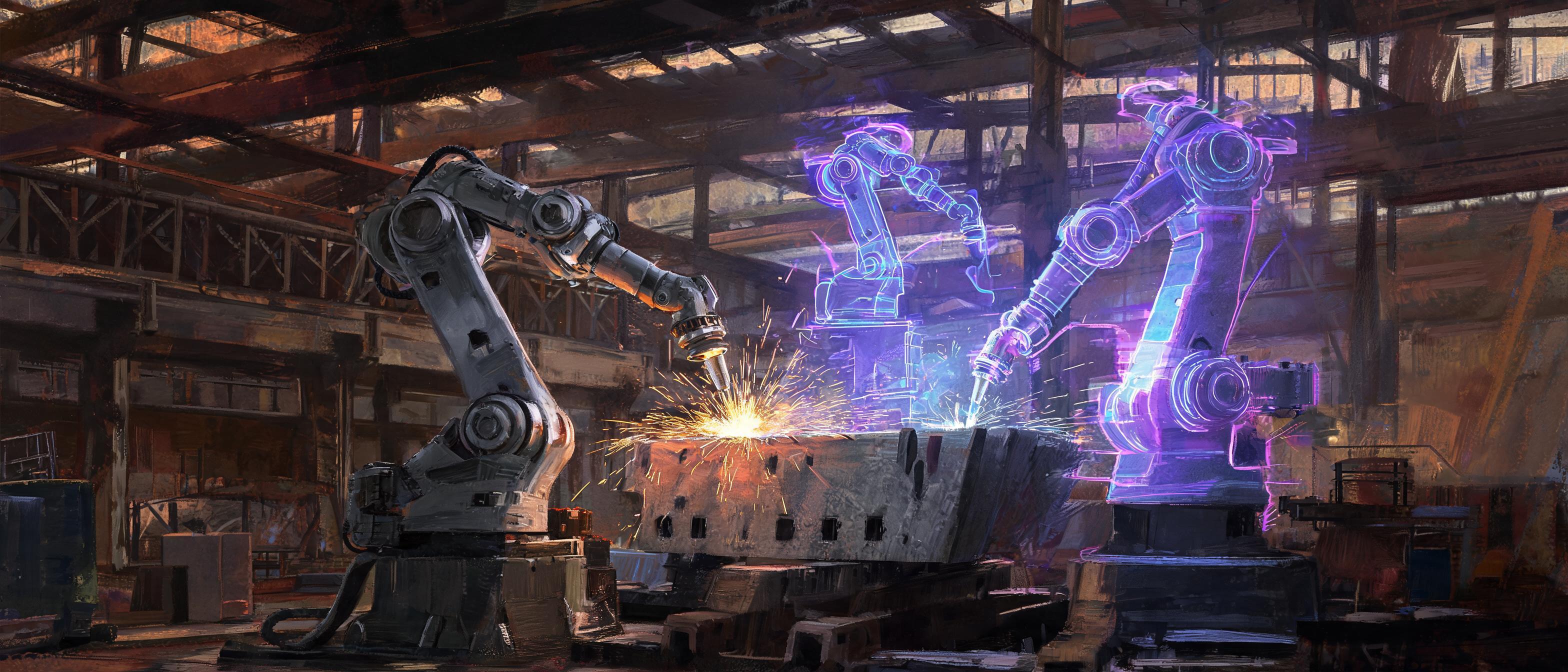 **2026 Marks a New Phase in Autonomous Robotic Welding — Valk Welding** — Oil Painting style