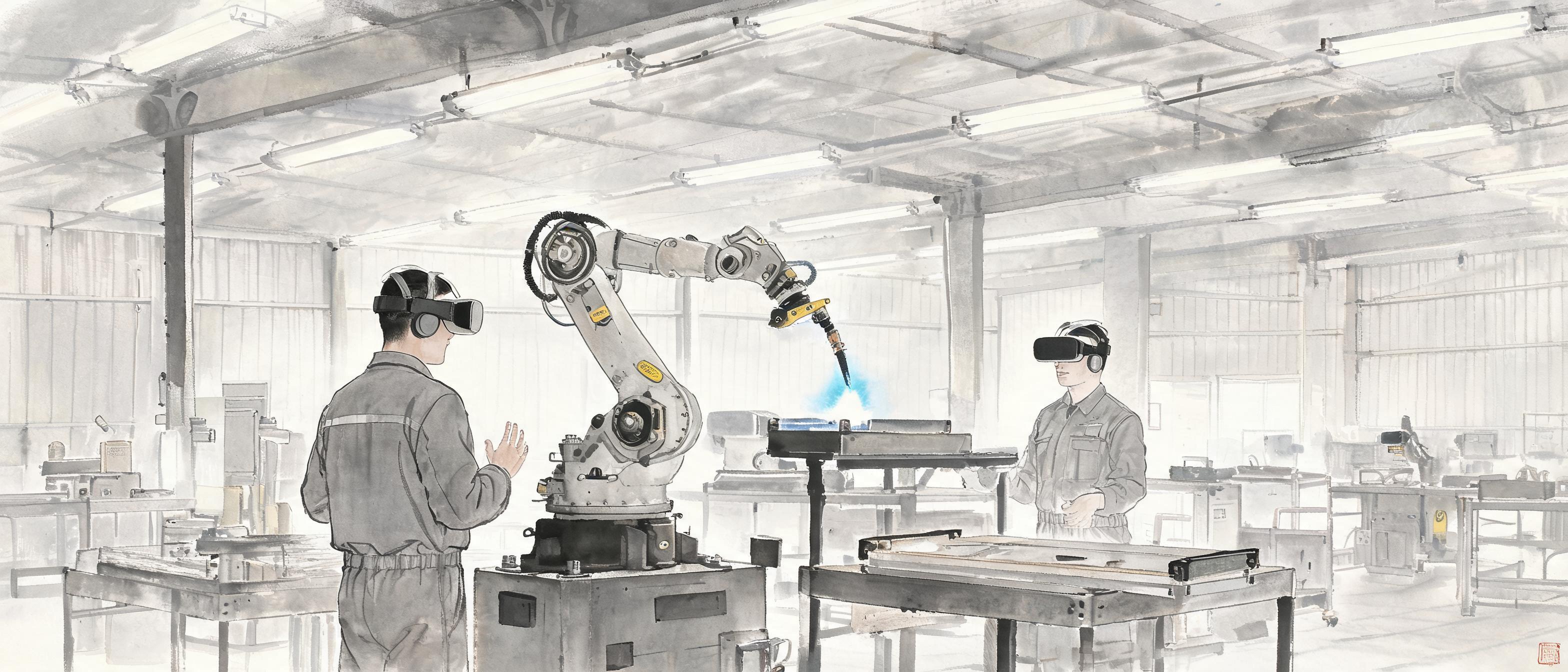 **Fanuc launches 11 kg 'lightest' collaborative welding robot** — Ink Wash Painting style