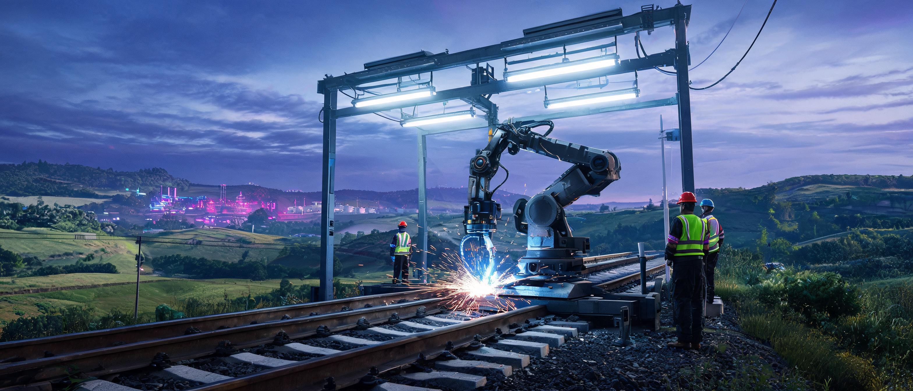 **Trends Shaping Welding Automation in 2026** — Cyberpunk style