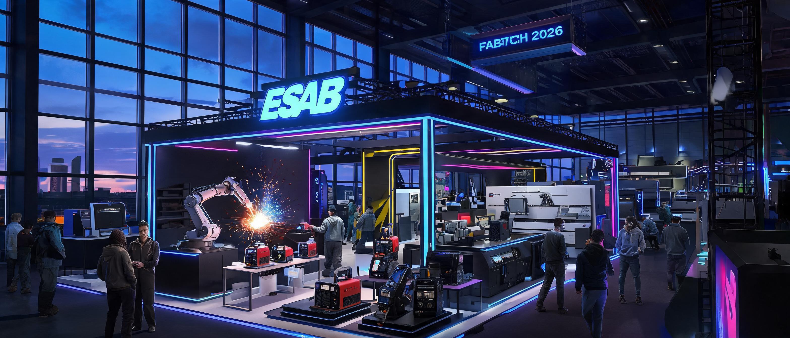 ESAB Launches New Products at FABTECH 2026 — Cyberpunk style