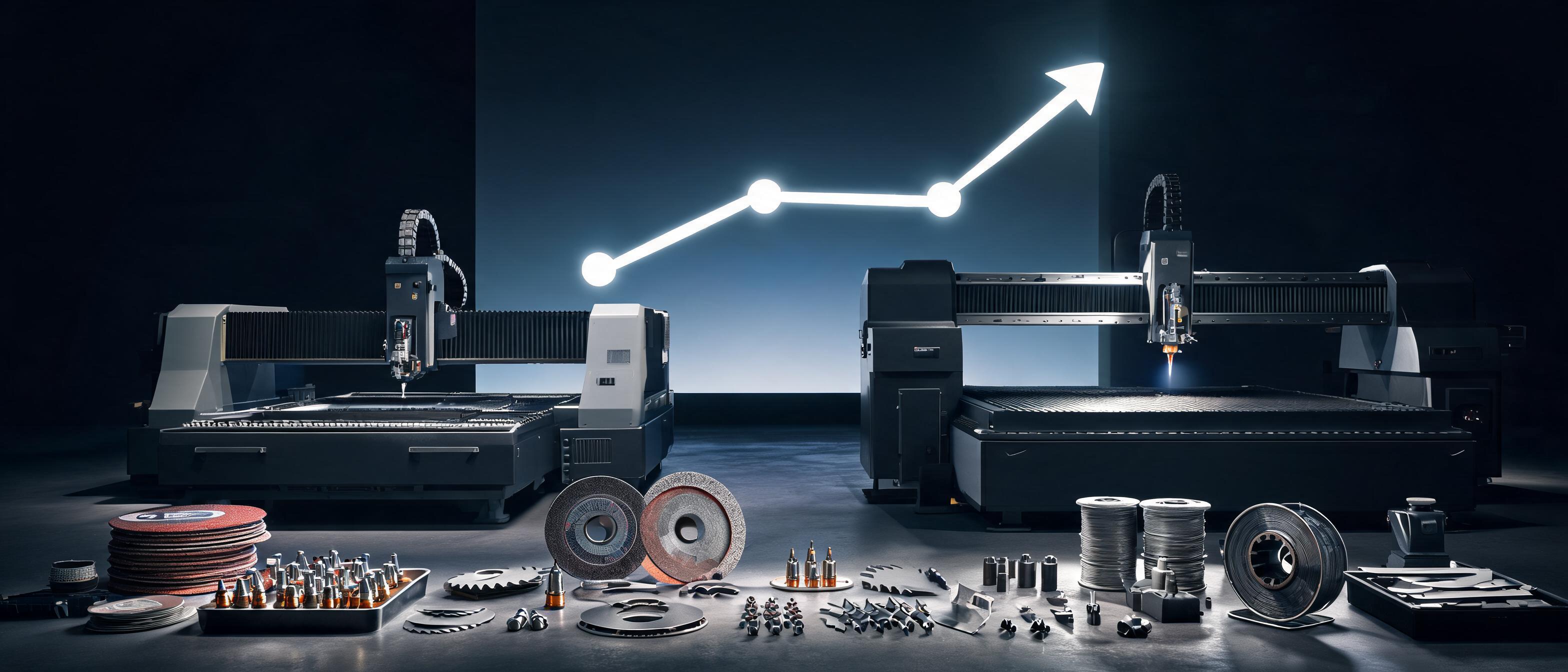 Cutting Equipment, Accessories and Consumables Global Market Report — 3D Rendering style