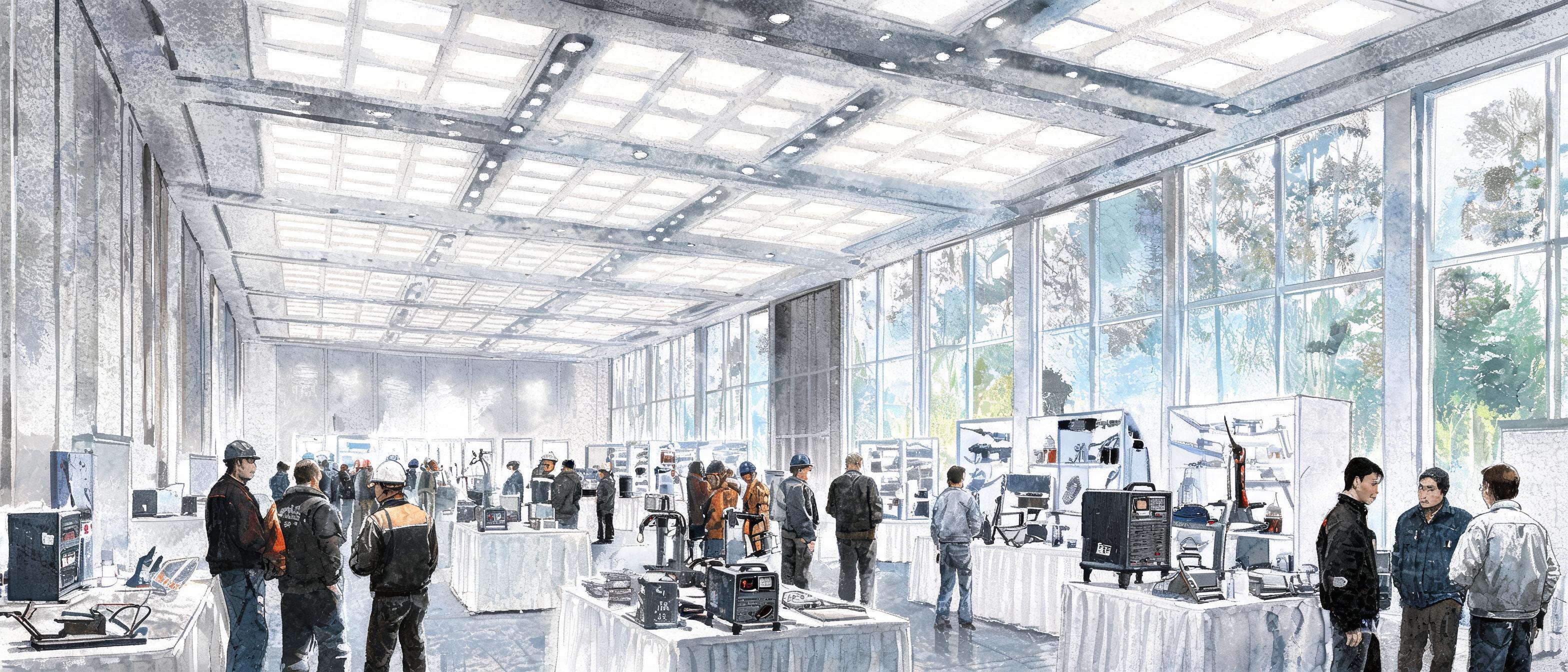 Welding Summit 2026 - American Welding Society — Ink Wash Painting style